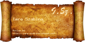 Imre Szabina névjegykártya